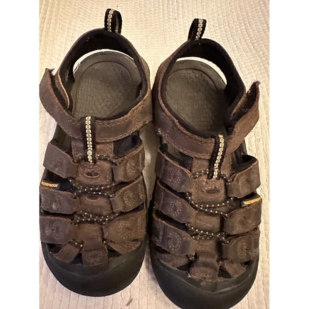 KEEN Toddler Boy Girl 12‎ Targchee II Active Sport Sandals 1009996 Brown Leather